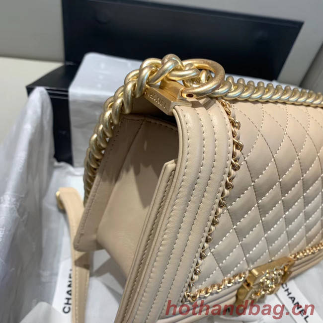 BOY CHANEL flap bag A67086 cream