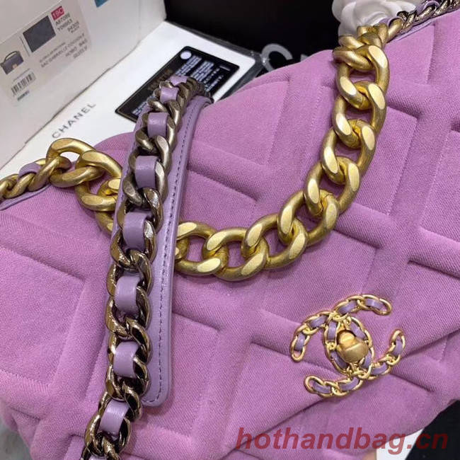 CHANEL 19 Flap Bag AS1161 Lavender