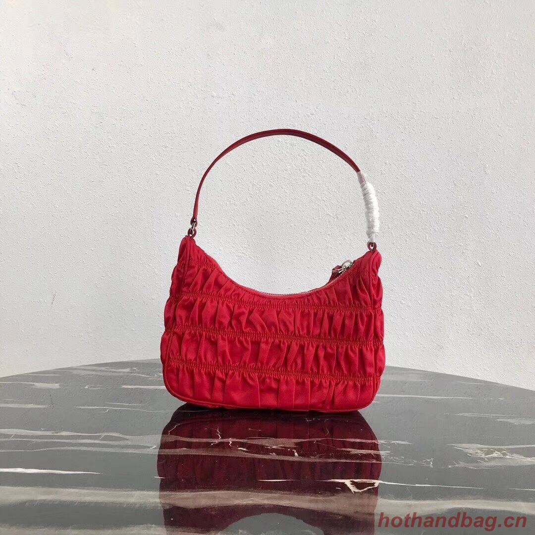 Prada Nylon and Saffiano leather mini bag 1NE204 red