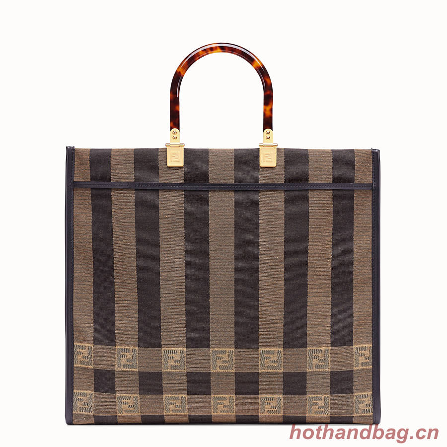 FENDI Shopper in brown fabric 8BH372 brown