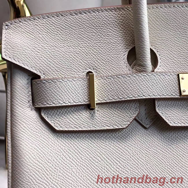 Hermes original Epsom Leather HB35O cream&gold Metal