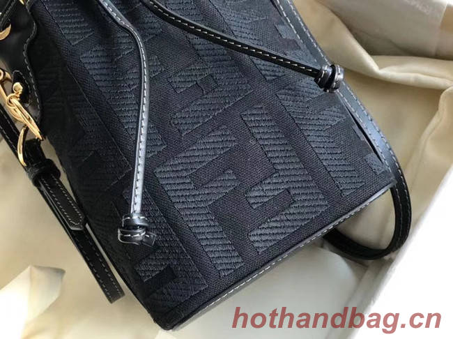 FENDI MON TRESOR Mini bag in black canvas 8BS010