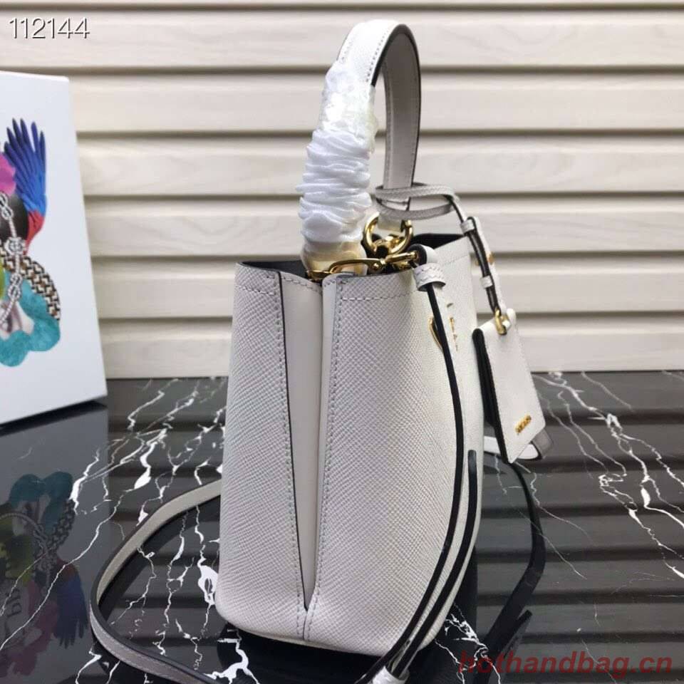 Prada Panier small Original Saffiano Bag 1BA217 White