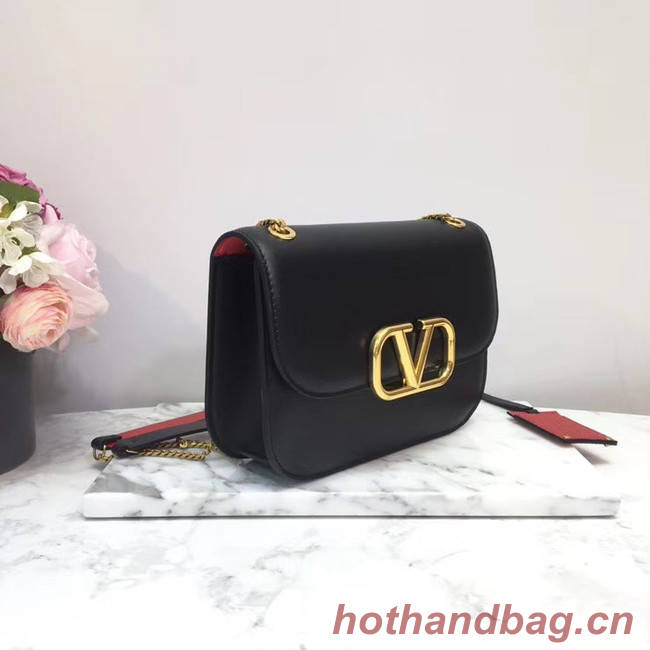 VALENTINO VLOCK Origianl leather shoulder bag 2222 black