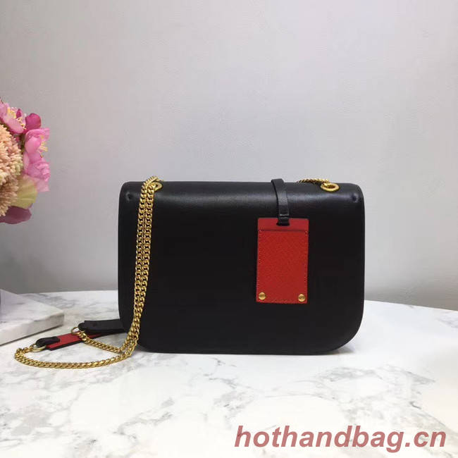 VALENTINO VLOCK Origianl leather shoulder bag 2424 black