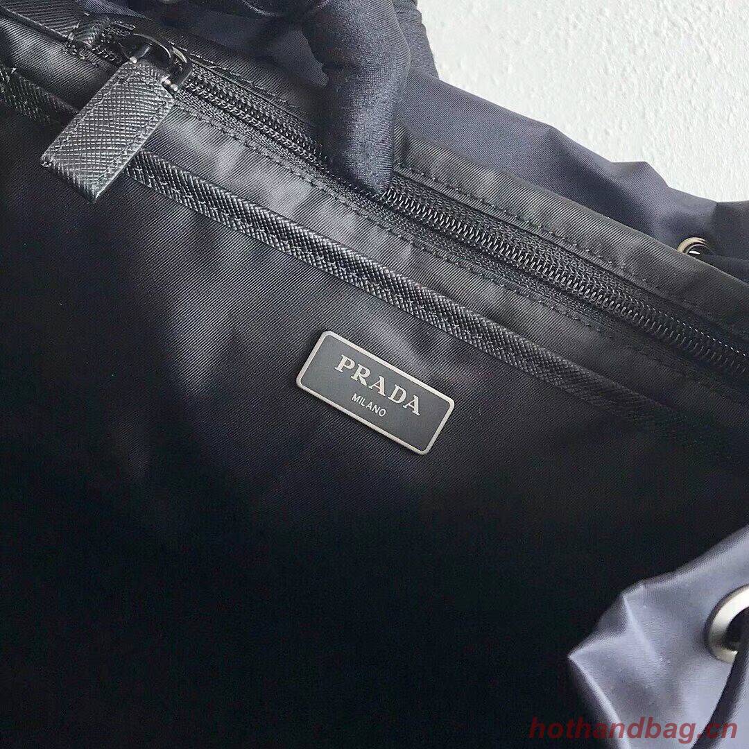 Prada Re-Nylon backpack 1BZ811 black&blue