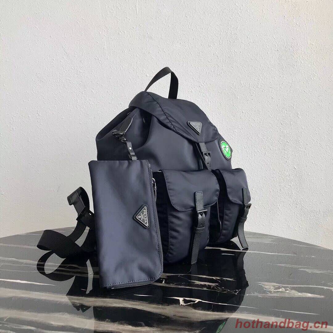 Prada Re-Nylon backpack 1BZ811 black&green