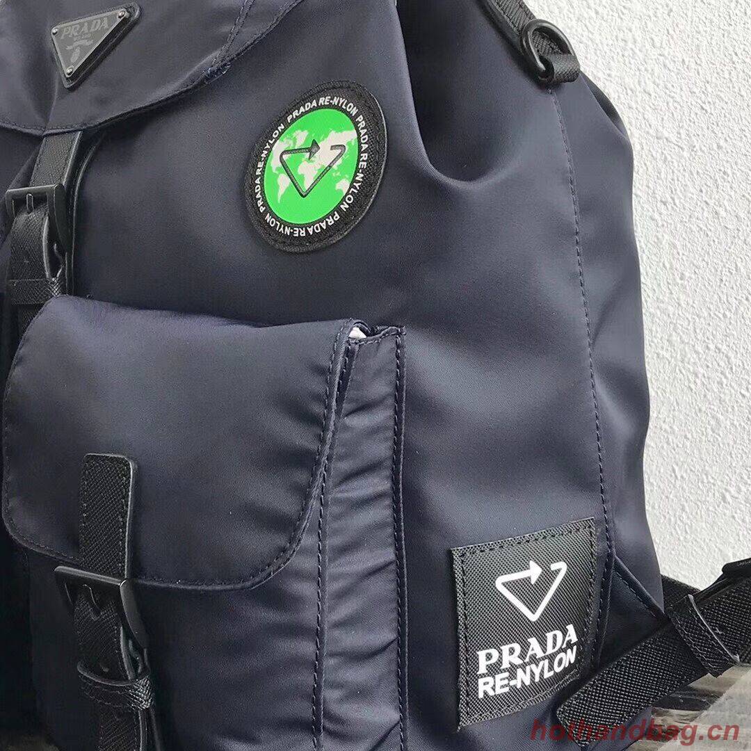 Prada Re-Nylon backpack 1BZ811 black&green