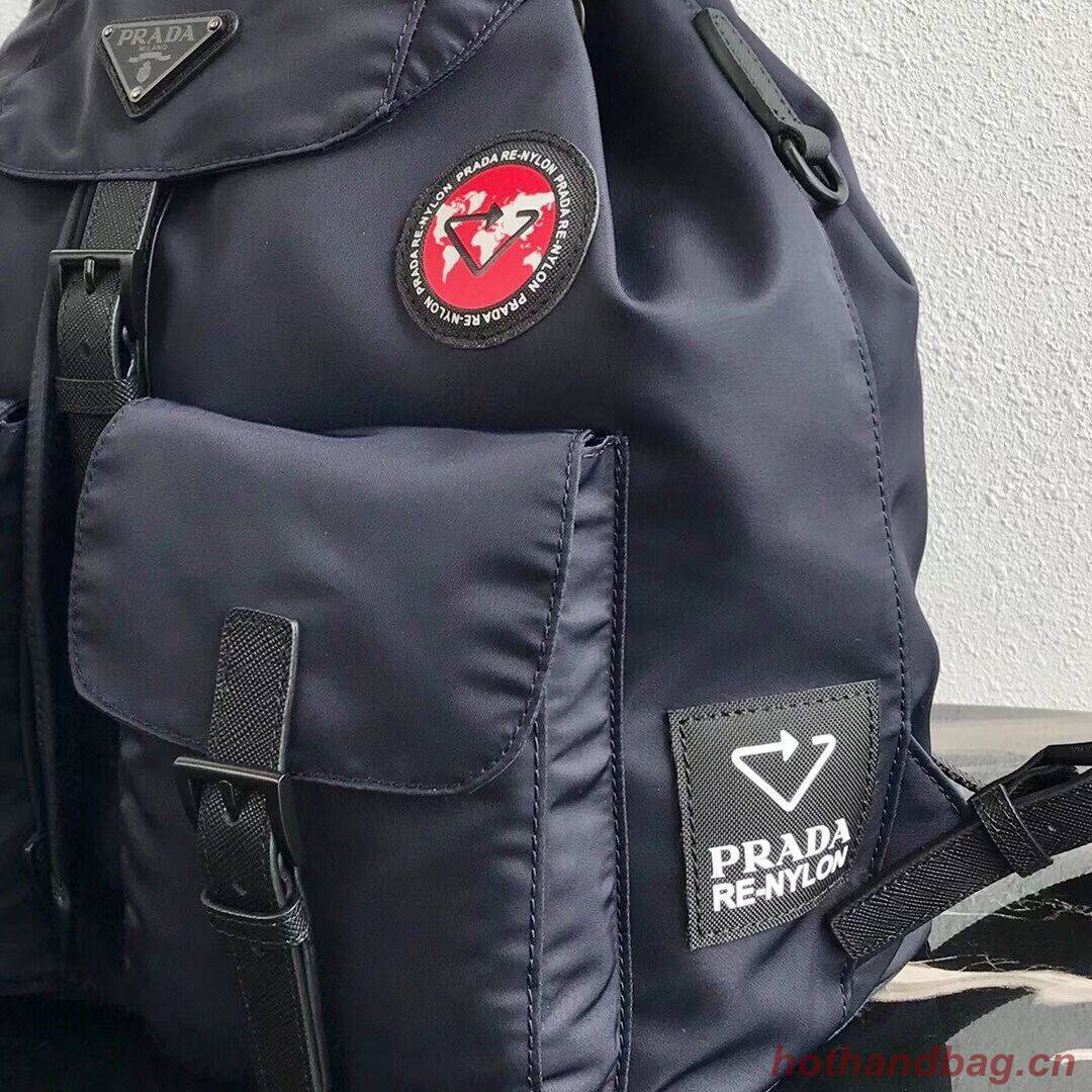 Prada Re-Nylon backpack 1BZ811 black&red