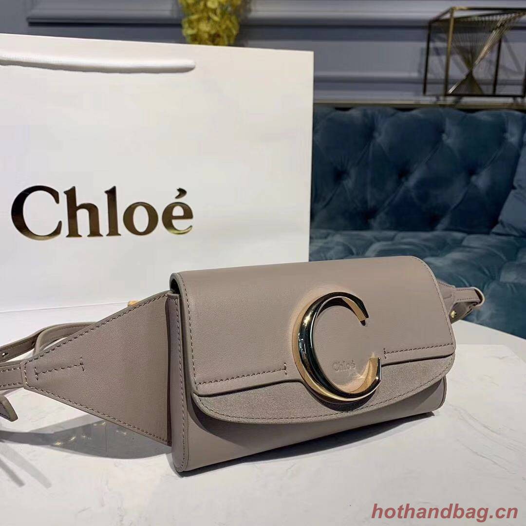 Chloe Original Leather Belt Bag 3S036 grey