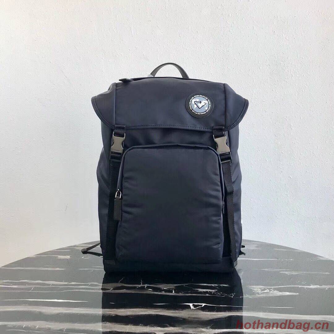 Prada Re-Nylon backpack 2VZ135 black&grey