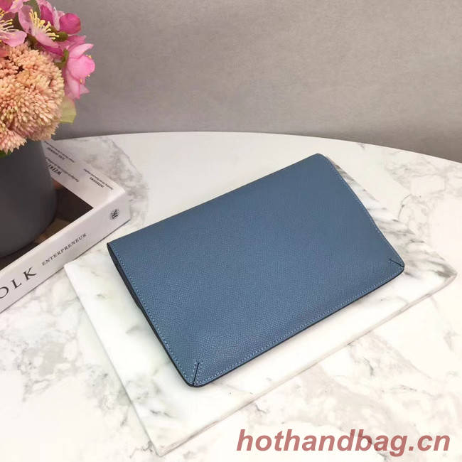 VALENTINO Origianl leather 065 Clutch bag blue