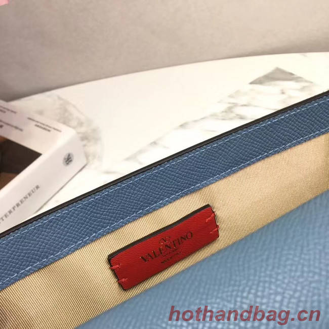 VALENTINO Origianl leather 065 Clutch bag blue