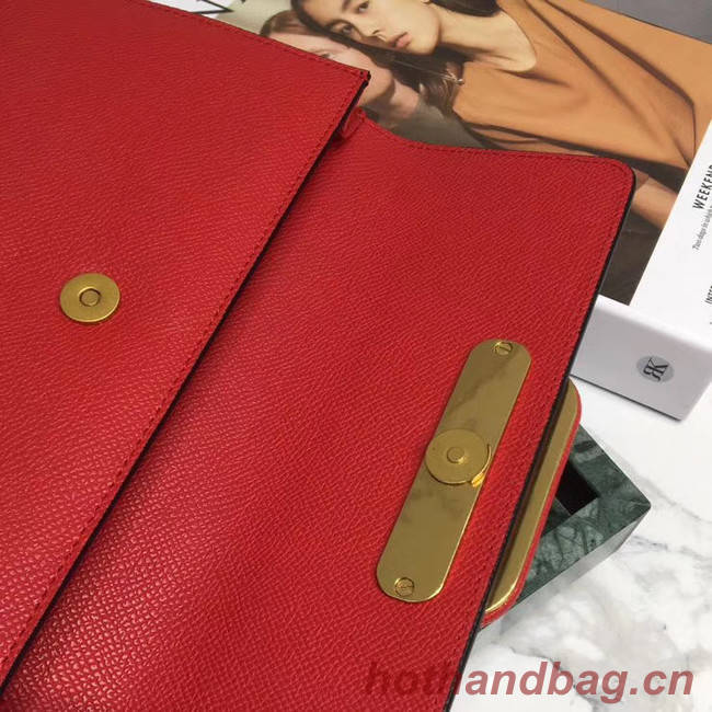 VALENTINO Origianl leather 065 Clutch bag red