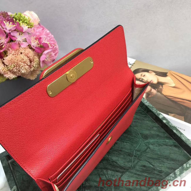 VALENTINO Origianl leather 065 Clutch bag red