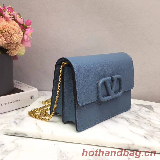 VALENTINO Origianl leather 069 Chain bag blue