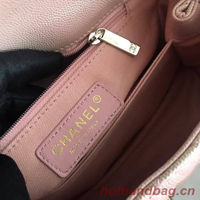 Chanel Small Flap Bag with Top Handle A92990 Light Pink