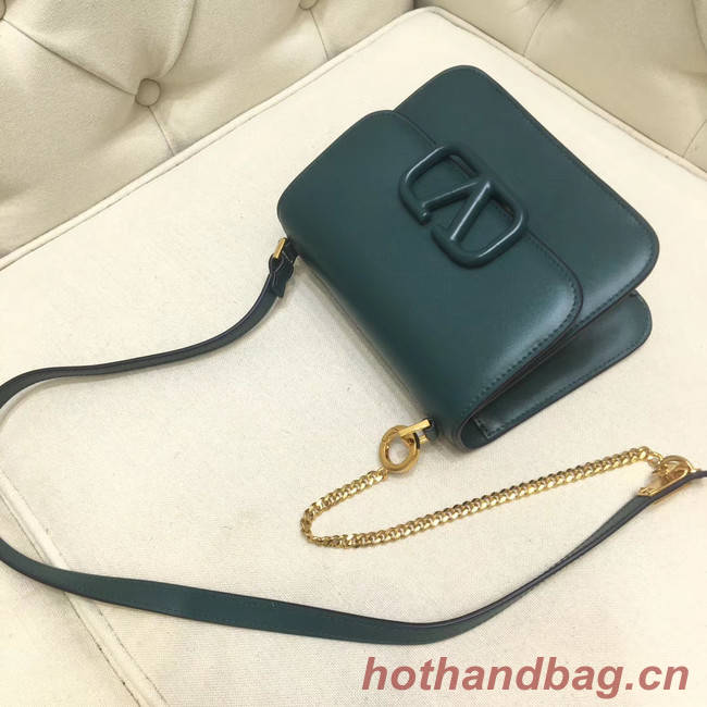 VALENTINO VLOCK Origianl leather shoulder bag 0906 green