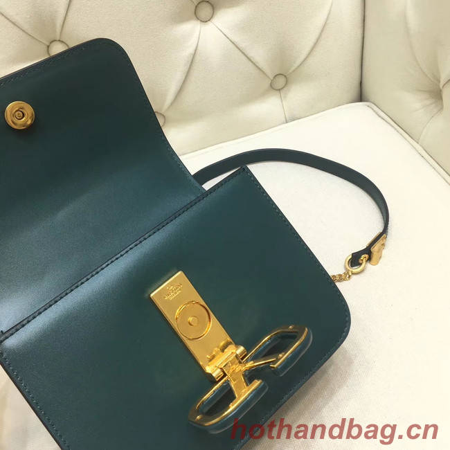 VALENTINO VLOCK Origianl leather shoulder bag 0906 green