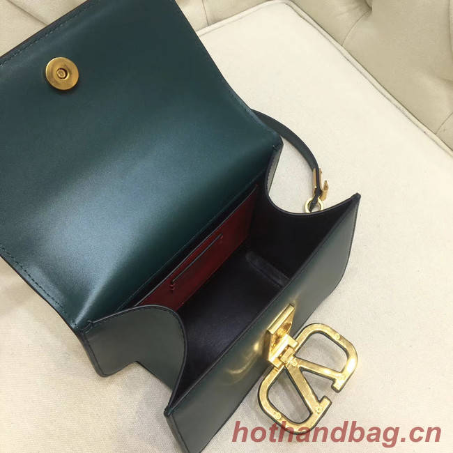 VALENTINO VLOCK Origianl leather shoulder bag 0906 green