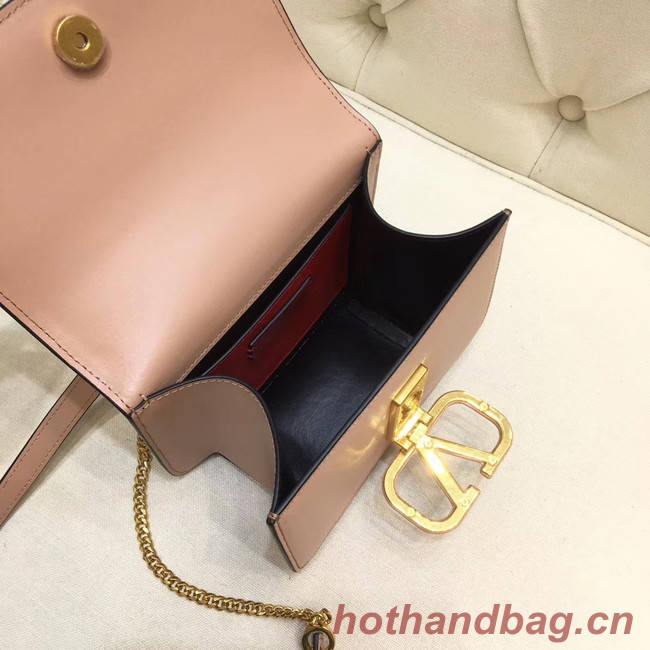 VALENTINO VLOCK Origianl leather shoulder bag 0906 light pink