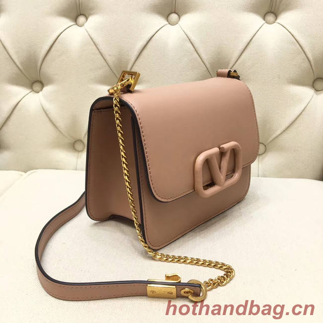 VALENTINO VLOCK Origianl leather shoulder bag 0906 light pink