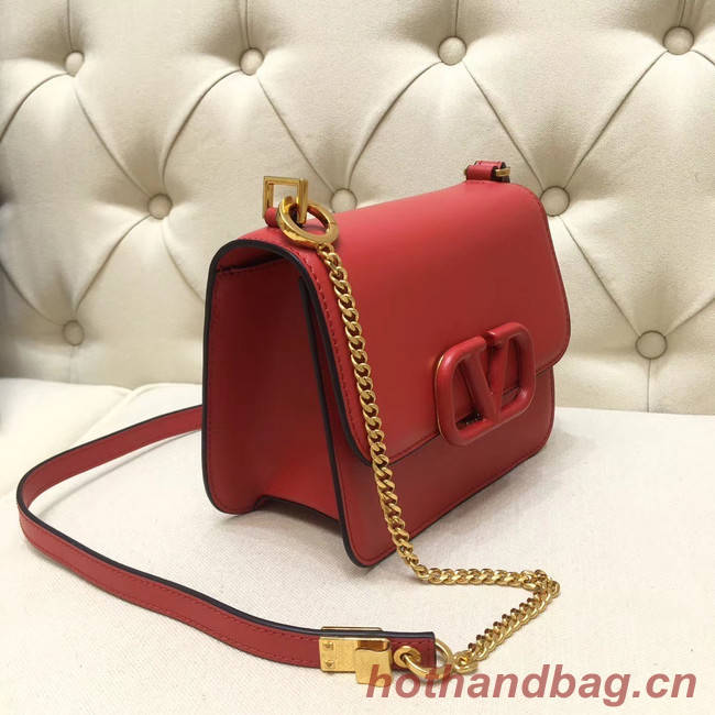 VALENTINO VLOCK Origianl leather shoulder bag 0906 red