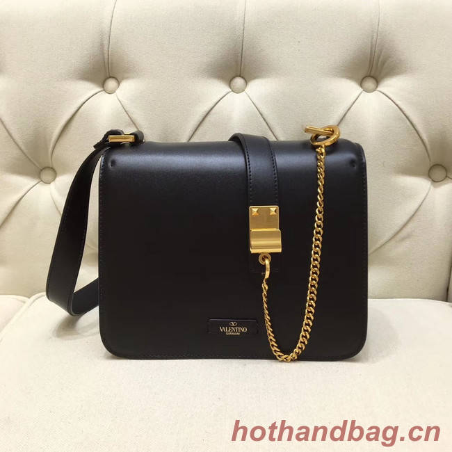 VALENTINO VLOCK Origianl leather shoulder bag 0908 black