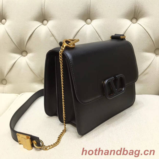 VALENTINO VLOCK Origianl leather shoulder bag 0908 black