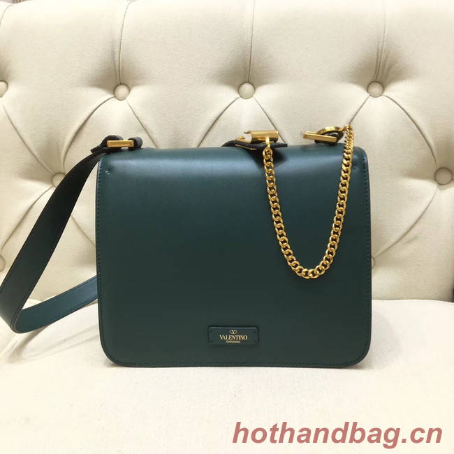 VALENTINO VLOCK Origianl leather shoulder bag 0908 green