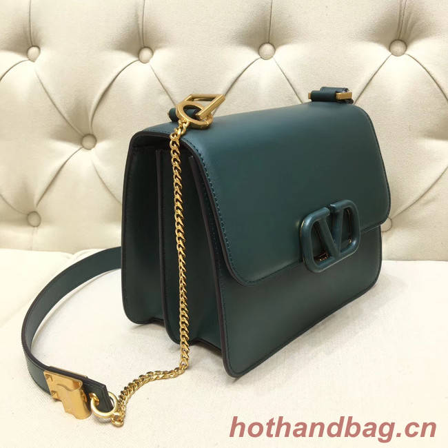 VALENTINO VLOCK Origianl leather shoulder bag 0908 green