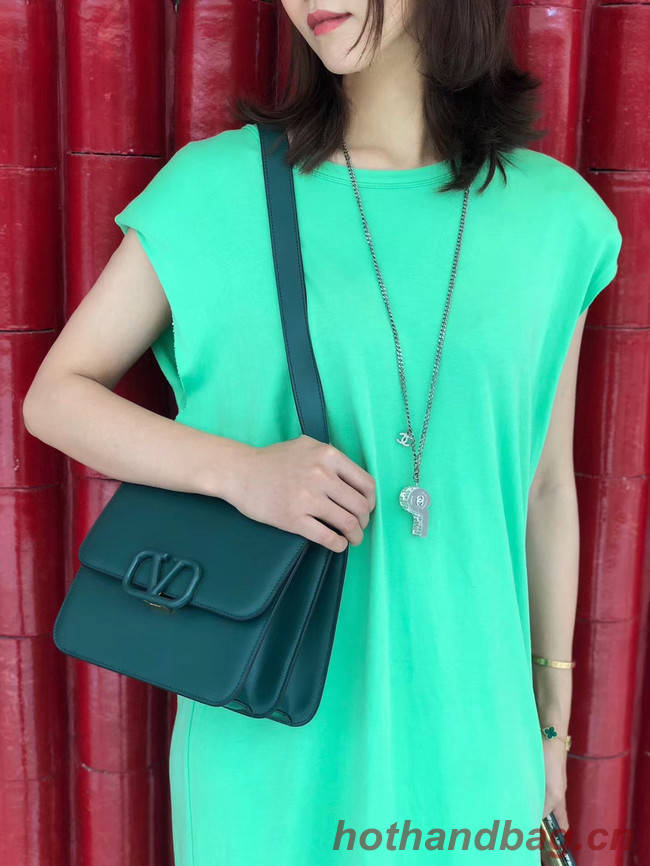 VALENTINO VLOCK Origianl leather shoulder bag 0908 green