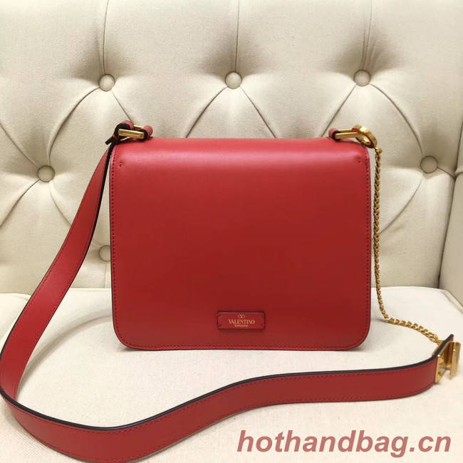 VALENTINO VLOCK Origianl leather shoulder bag 0908 red