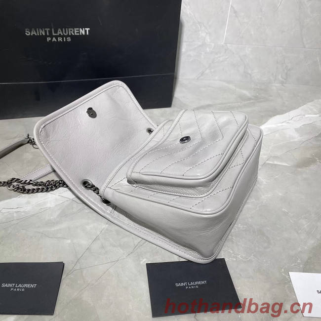 Yves Saint Laurent NIKI BABY IN LAMBSKIN 498893 PEARL GREY