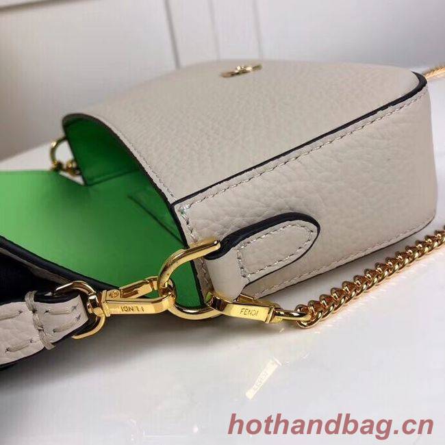 Fendi BAGUETTE leather bag F2467 beige