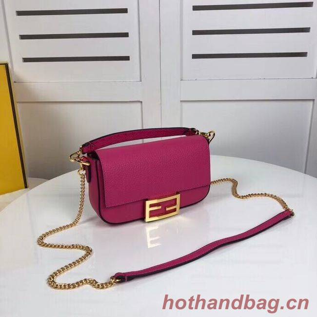 Fendi BAGUETTE leather bag F2467 rose