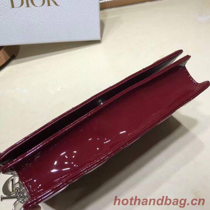 LADY DIOR CALFSKIN WALLET C9025A Burgundy