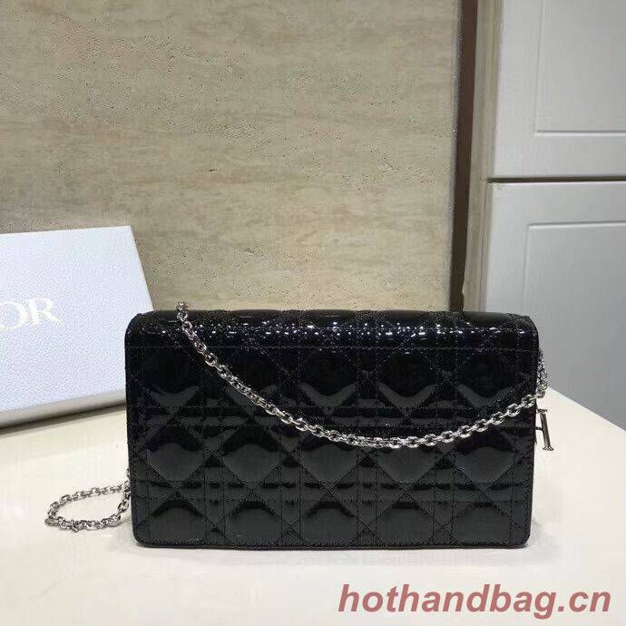 LADY DIOR CALFSKIN WALLET C9025A black