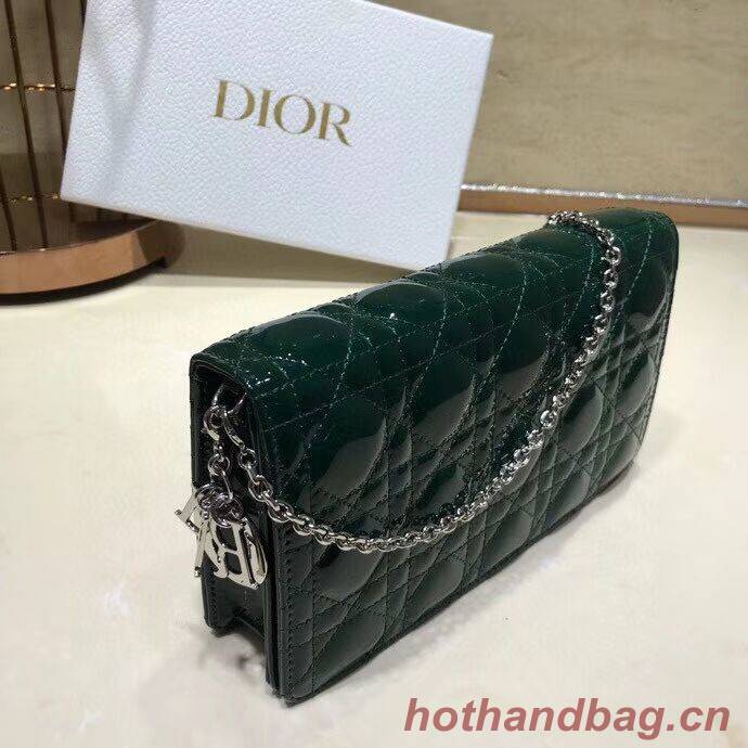 LADY DIOR CALFSKIN WALLET C9025A green