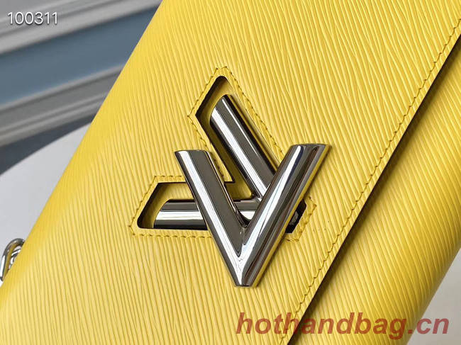 Louis vuitton original epi leather TWIST MM M66119 yellow