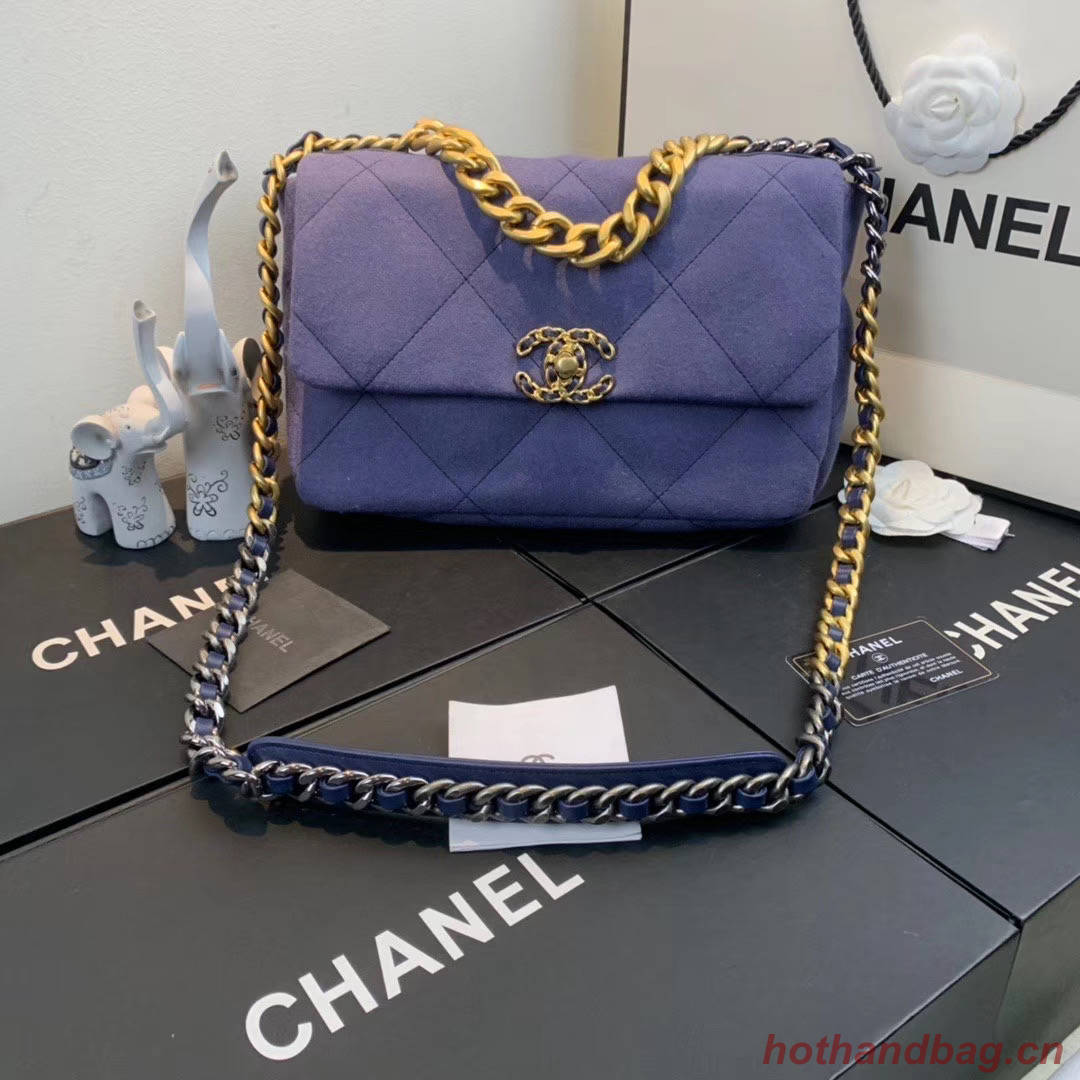 CHANEL 19 Flap Bag AS1160 AS1161 purple