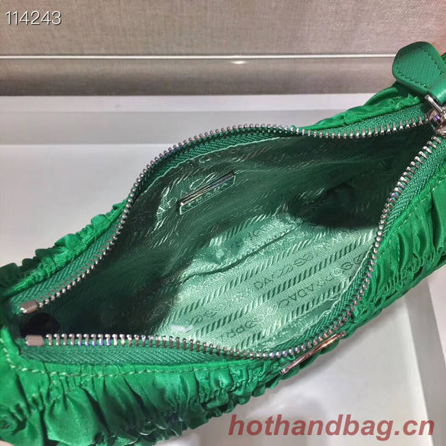 Prada Nylon and Saffiano leather mini bag 1NE204 green