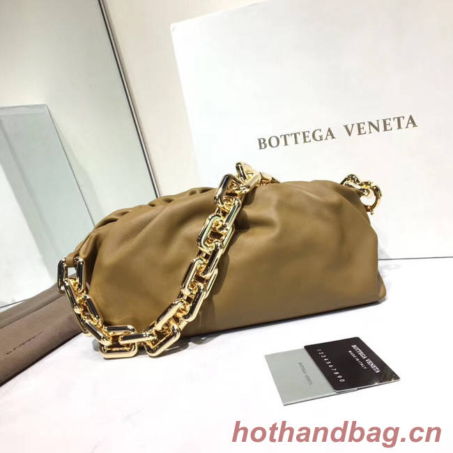 Bottega Veneta Nappa lambskin soft Shoulder Bag 620230 Khaki