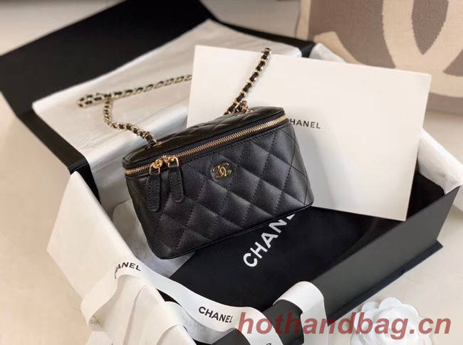 Chanel Original Small classic chain box handbag AP1447 black