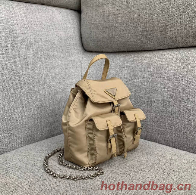 Prada Nylon mini backpack 1BH029 apricot