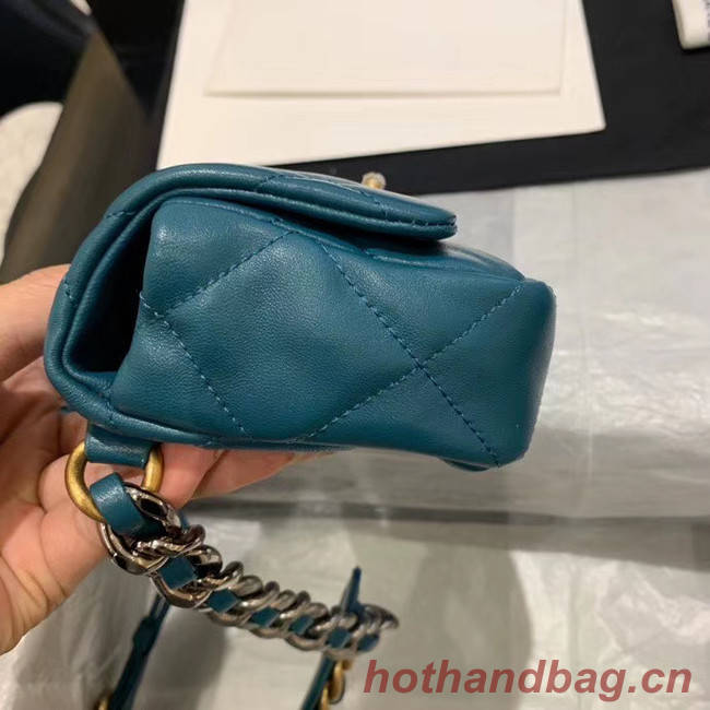 Chanel 19 Bodypack Sheepskin Leather AS1163 blue