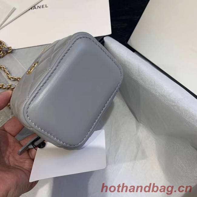 Chanel Original Small classic chain box handbag AP1447 light grey