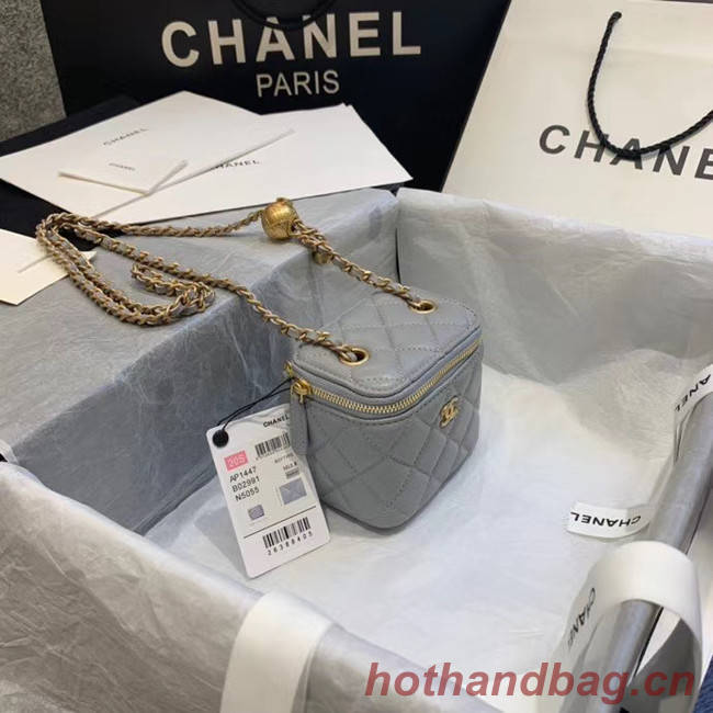 Chanel Original Small classic chain box handbag AP1447 light grey