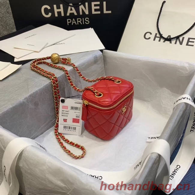 Chanel Original Small classic chain box handbag AP1447 red