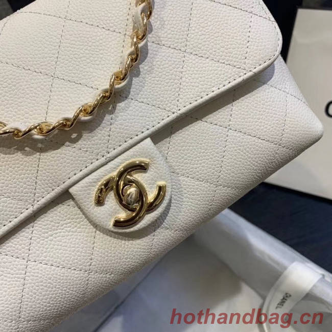 Chanel Original Soft Leather Small flap bag  AS1459 white